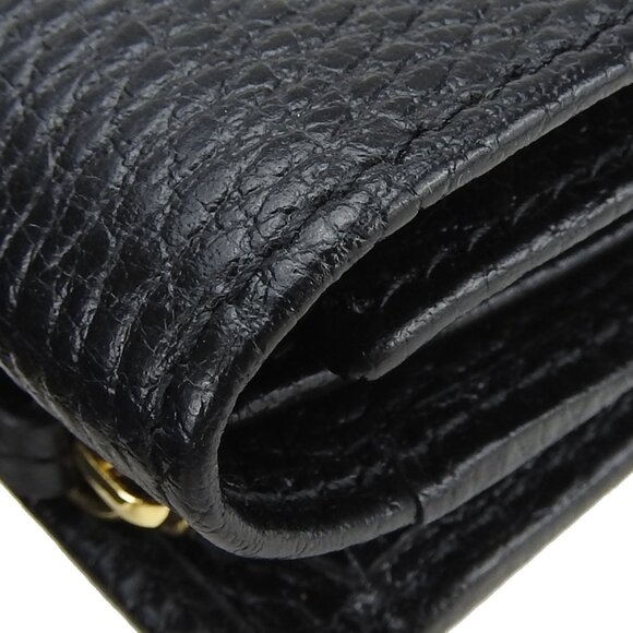 GUCCI Black Leather GG Marmont Wallet - Picture 7 of 11